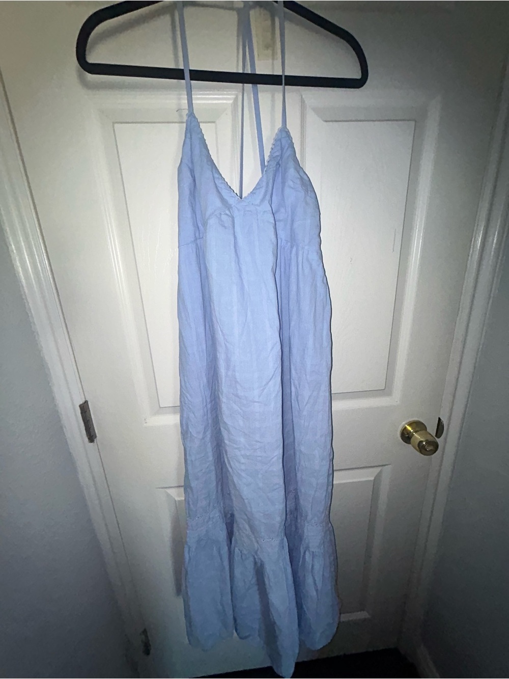 Vici Light Blue Spaghetti-Strap Midi Dress size Medium